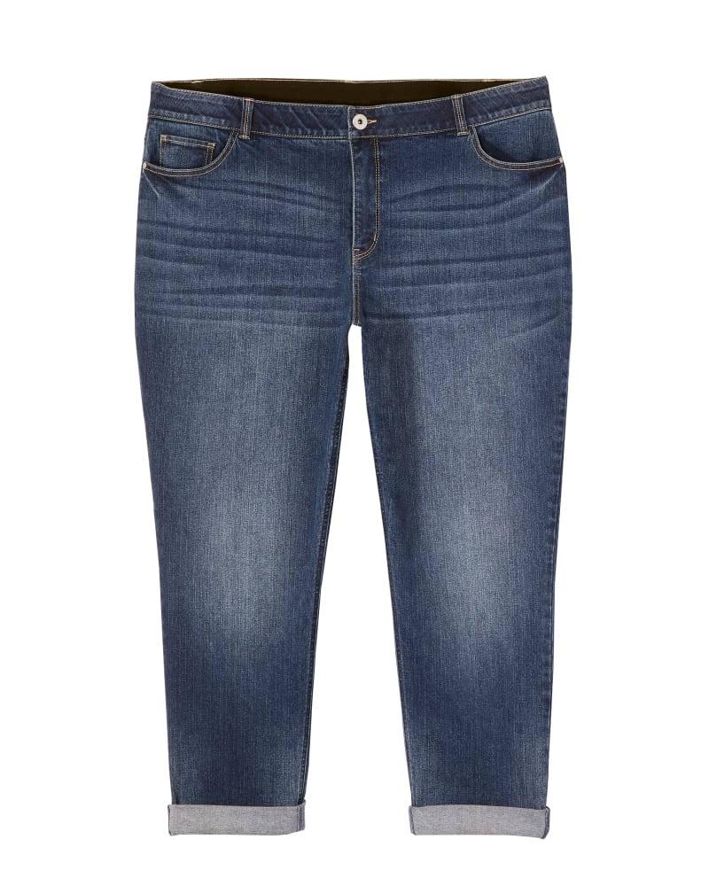 Front of plus size Germaine Cuffed Boyfriend Jean by Morgan & Walker | Dia&Co | dia_product_style_image_id:122270